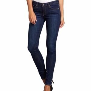 Ag Adriano Goldschmied The Jegging Super Skinny Fit Mid Rise Dark Wash Teal 28R